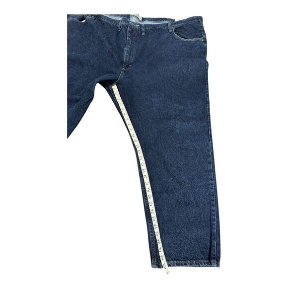 WRANGLER AUTHENTICS Jeans Big & Tall Mens 58 x 30 Straight Leg Dark Blue ZM200RD - Picture 11 of 14